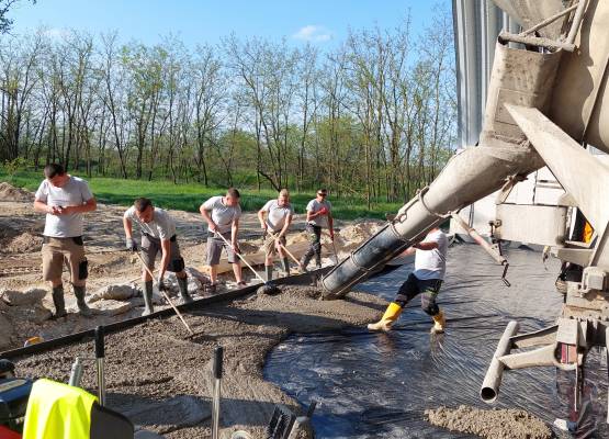 Bugyi szennyvíztisztító telep - ipari padló